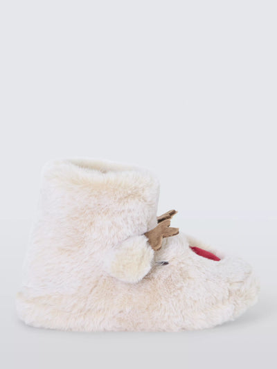 John Lewis Kids' شباشب بوت الغزال، بني فاتح