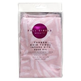 Full Circle Beauty rose oil infused hair turban towel - British product