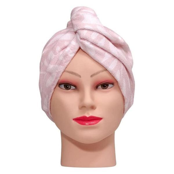 Full Circle Beauty rose oil infused hair turban towel - British product