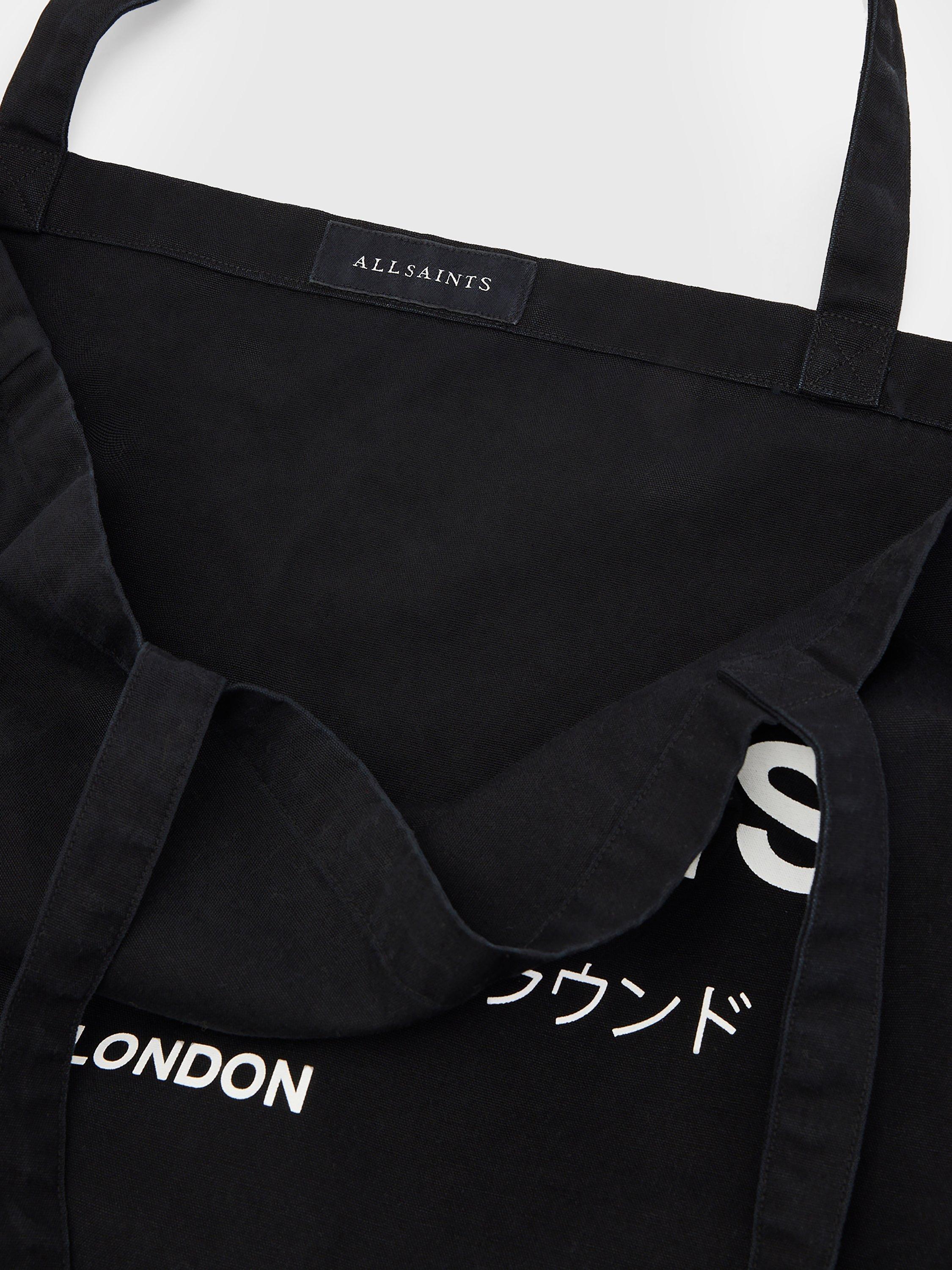AllSaints Underground acid tote bag organic cotton (British brand)