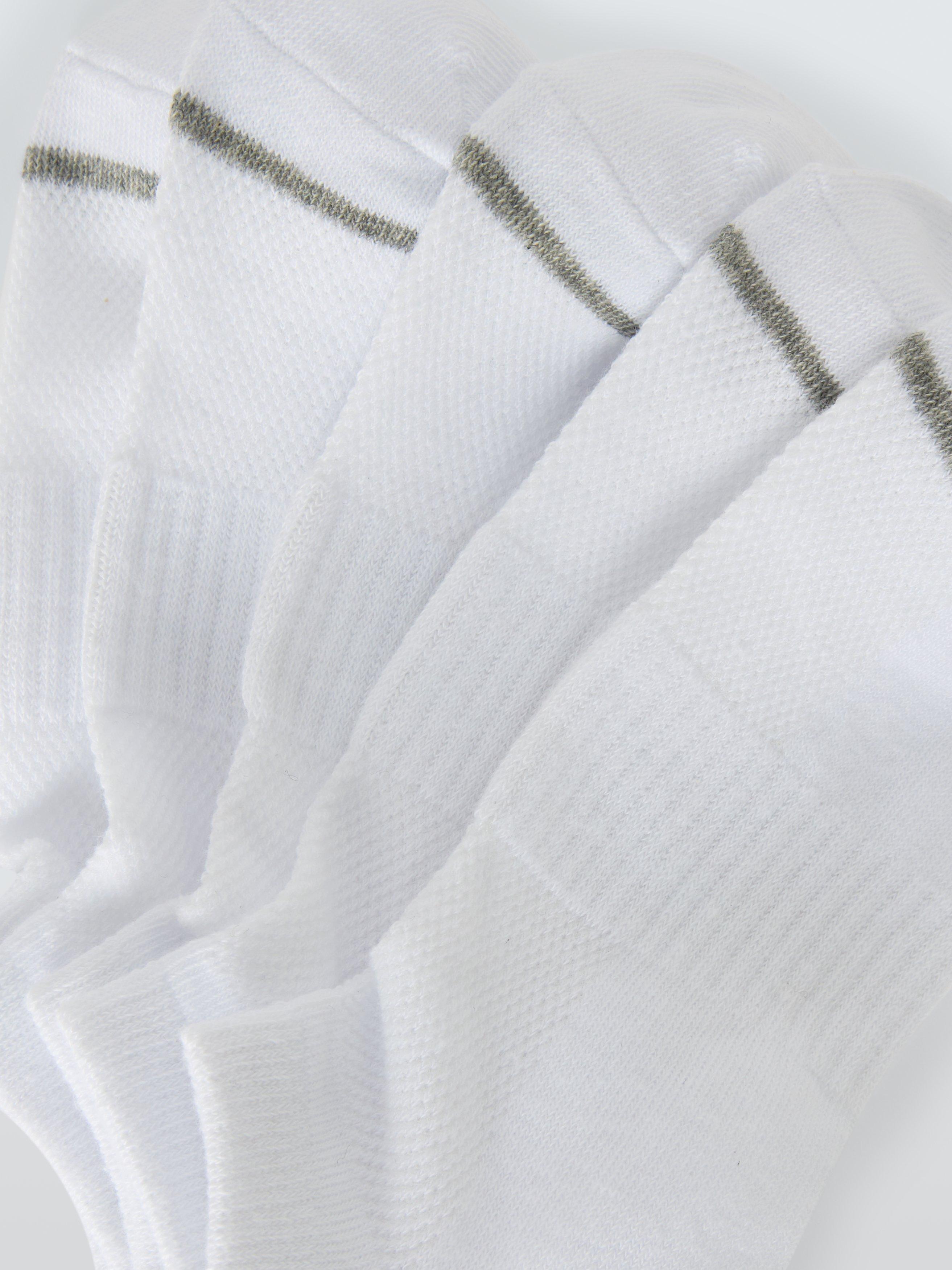 John Lewis trainer socks pack of 5 white (British brand)