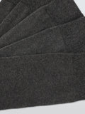 John Lewis charcoal cotton blend socks 5-pack, imported from the UK
