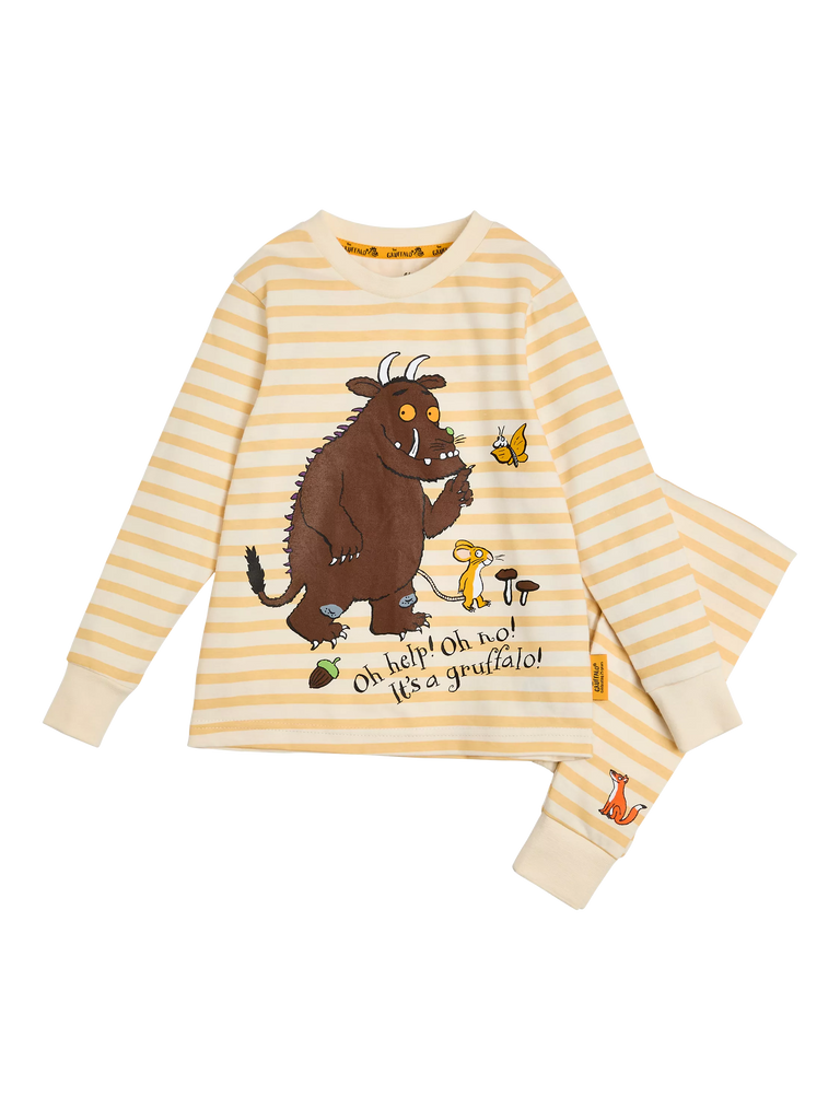 Gruffalo Kids' Pyjama Set, Yellow/Multi