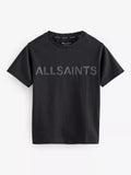 smALLSAINTS Kids' Sequin Logo T-Shirt, Black