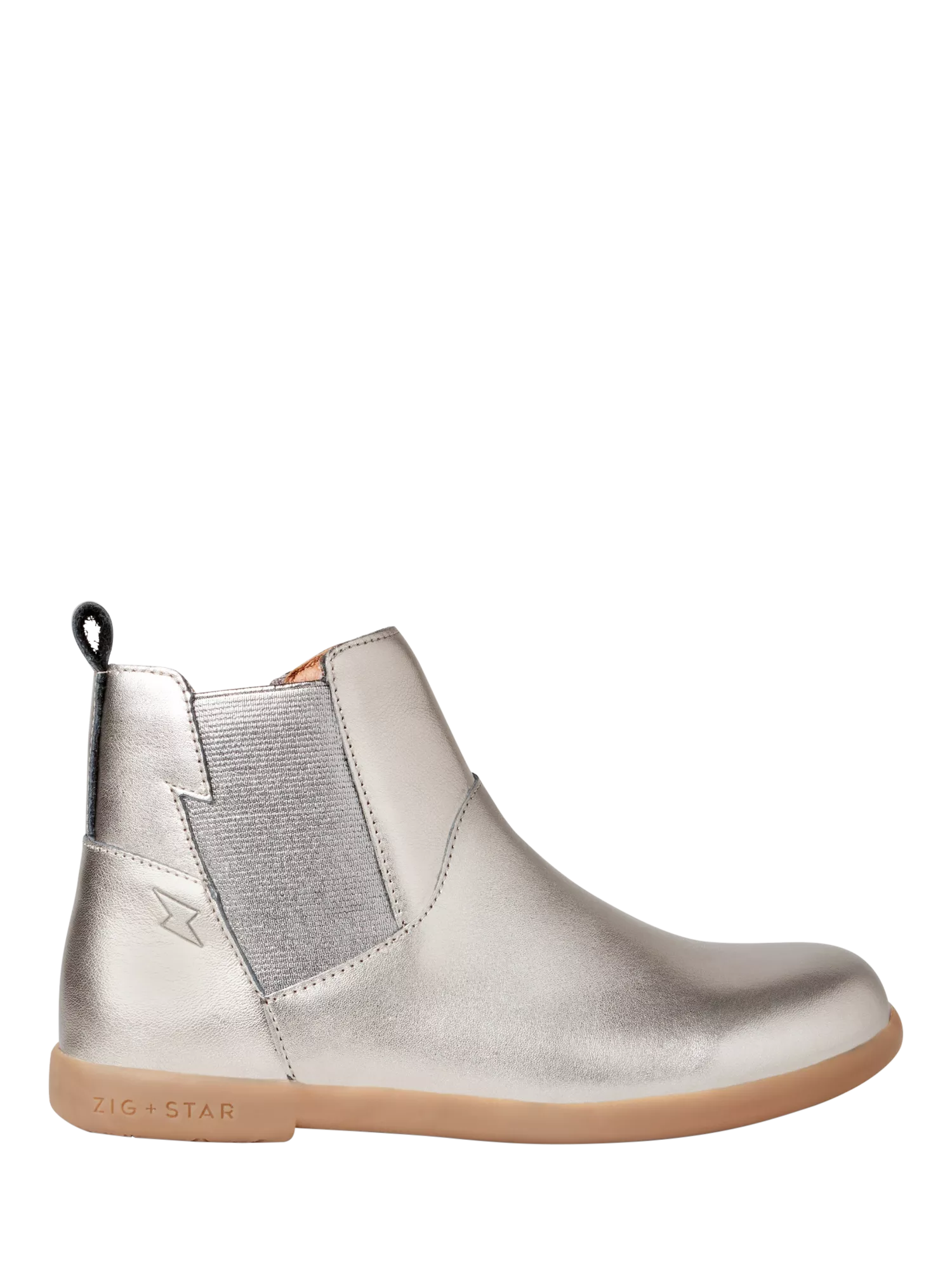Zig+Star Kids Rockit Boot in Pewter colour finish (British brand)