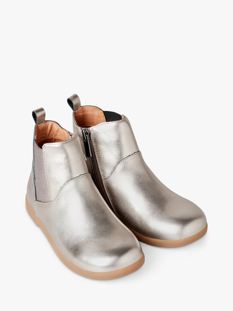 Zig+Star Kids Rockit Boot in Pewter colour finish (British brand)
