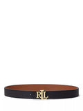 Ralph Lauren reversible pebbled leather belt black tan regular, imported from the UK