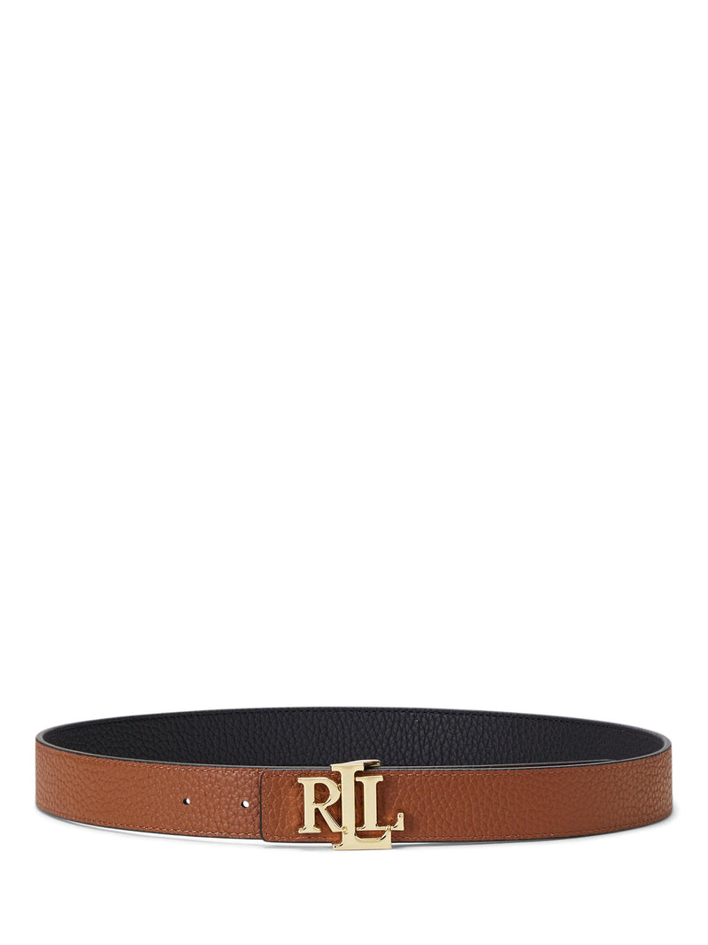 Ralph Lauren reversible pebbled leather belt black tan regular, imported from the UK