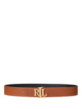 Lauren Ralph Lauren pebbled leather reversible belt, imported from the UK
