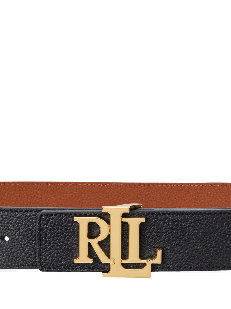 Lauren Ralph Lauren pebbled leather reversible belt, imported from the UK