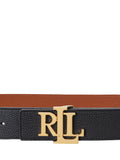Lauren Ralph Lauren pebbled leather reversible belt, imported from the UK