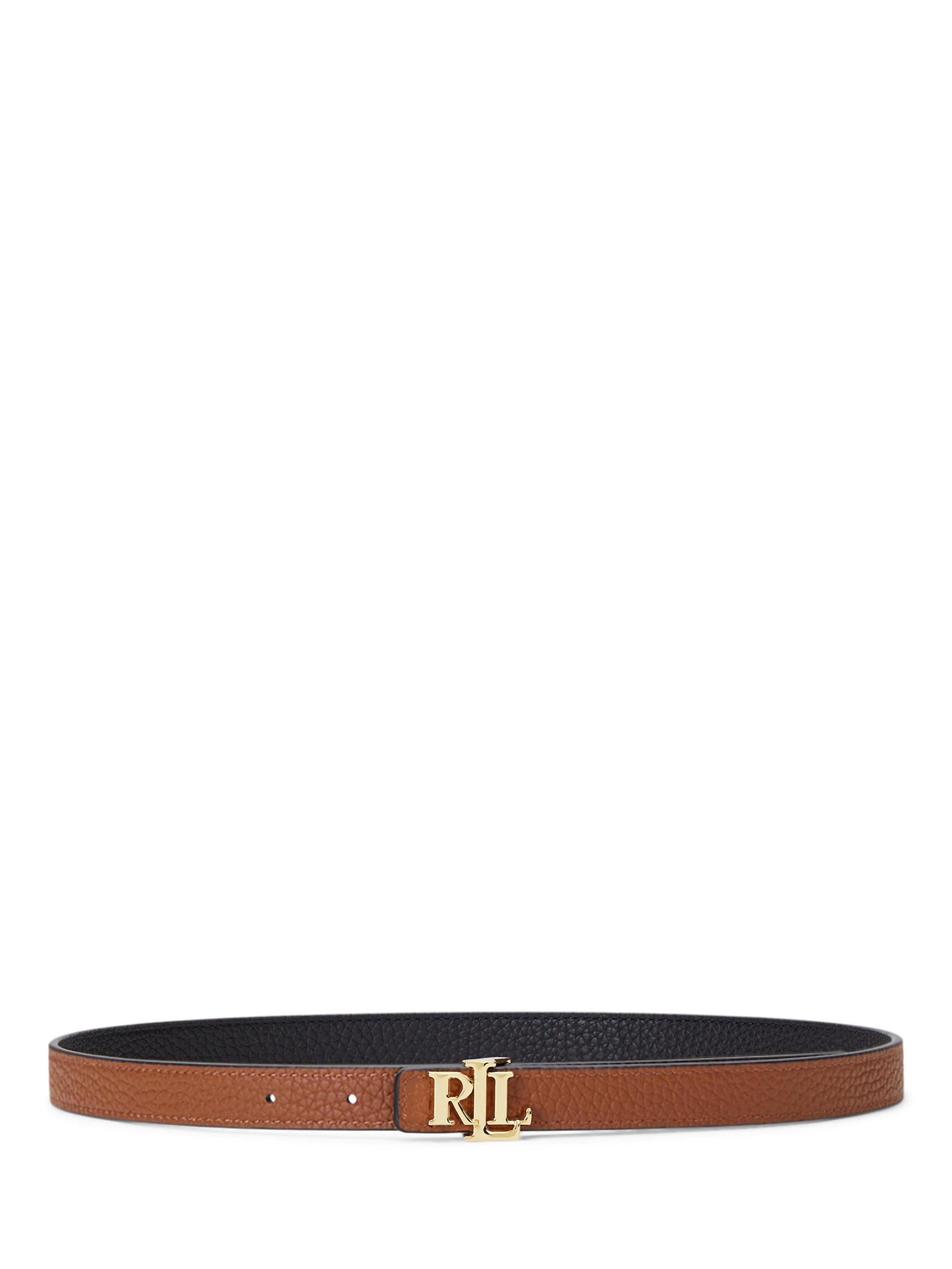 Ralph Lauren skinny reversible belt black tan, UK version