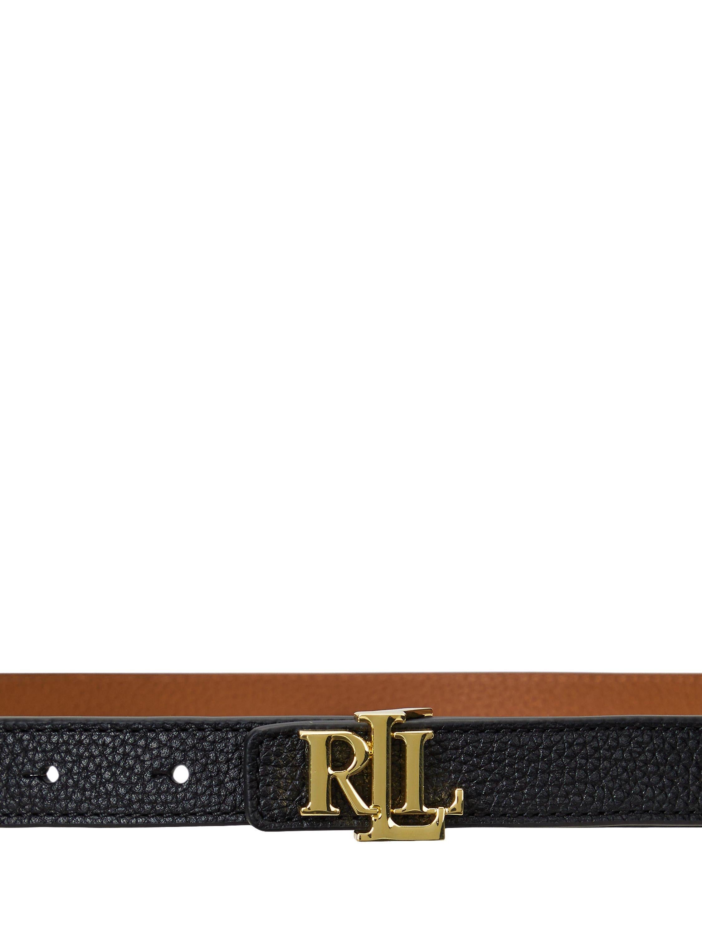 Ralph Lauren skinny reversible belt black tan, UK version