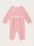 Monsoon Baby Cotton Blend Embroidered Onesie, Pink