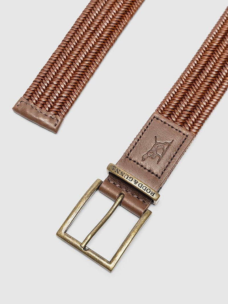 Rodd & Gunn Stirling leather stretch belt (British brand)