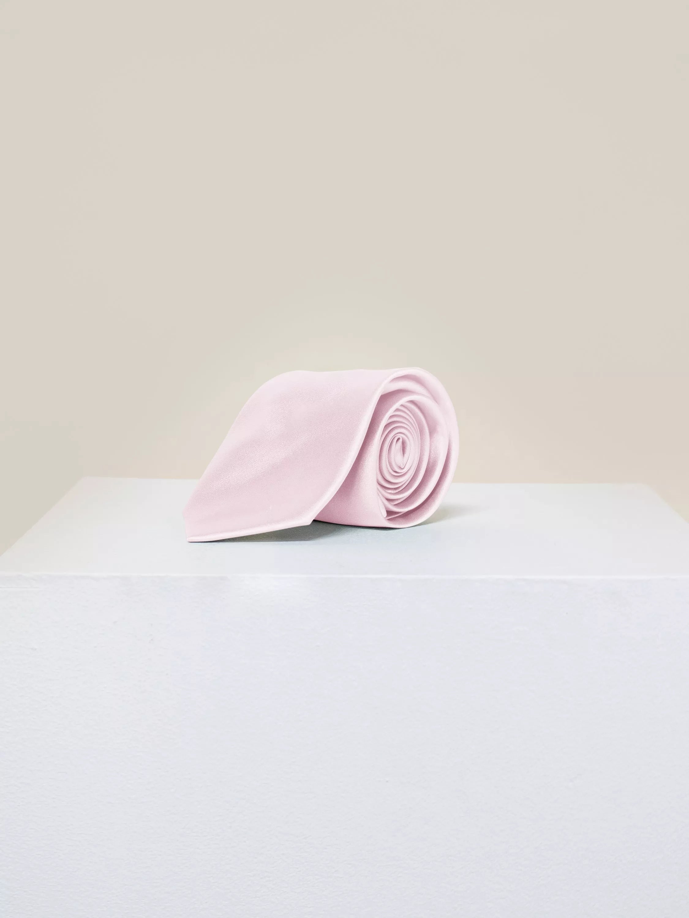Rewritten Satin Tie, Rose Pink, One Size