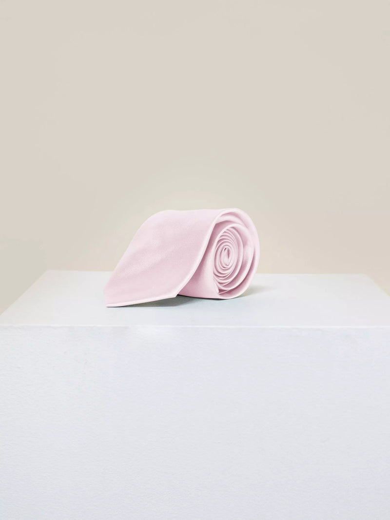Rewritten Satin Tie, Rose Pink, One Size