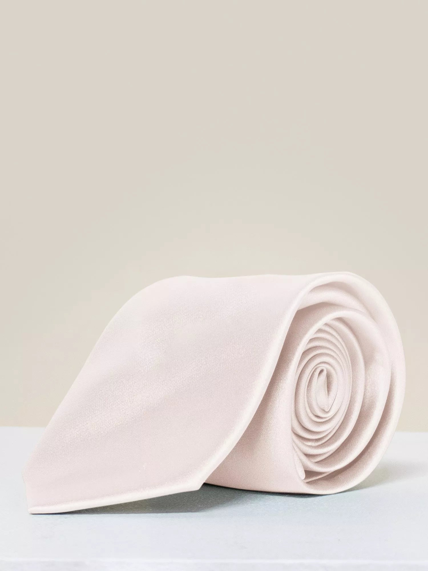 Rewritten Satin Tie, Champagne, One Size