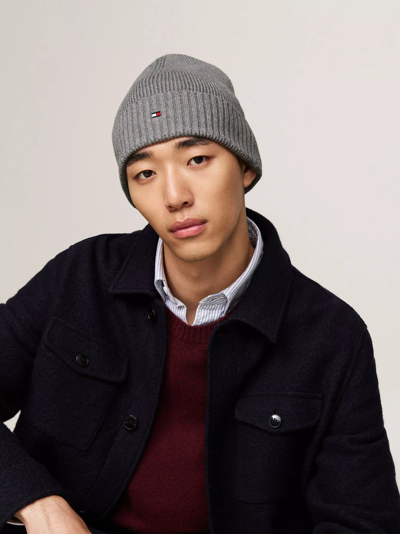Tommy Hilfiger Flag Logo Beanie Hat