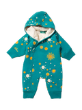 Little Green Radicals Baby Sun Star Snowsuit, Blue Turquoise