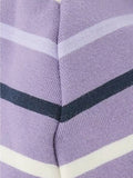 Polarn O. Pyret Kids' Stripe Beanie Hat - Purple 2-9 years