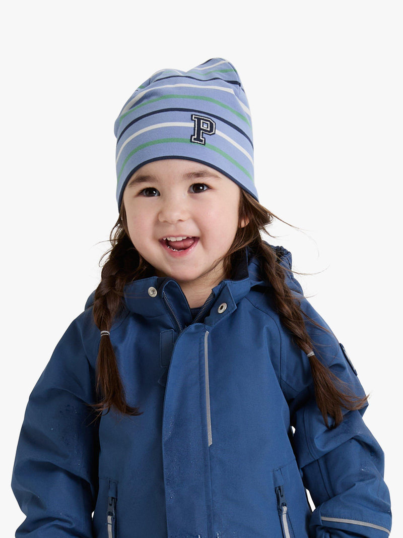Polarn O. Pyret Kids Stripe Beanie Hat, imported from the UK