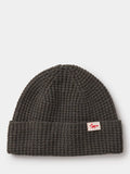 Aubin Fenby Waffle Wool Beanie Hat, Khaki