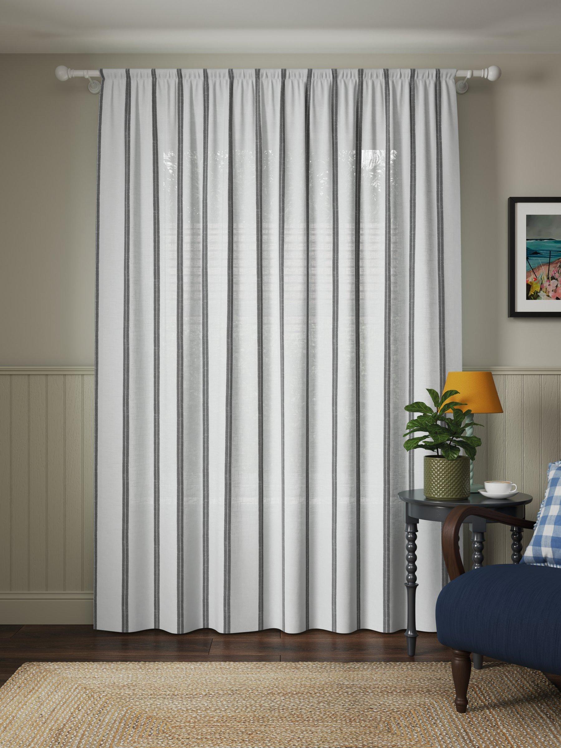 John Lewis stripe voile panel 183x140cm, imported from the UK