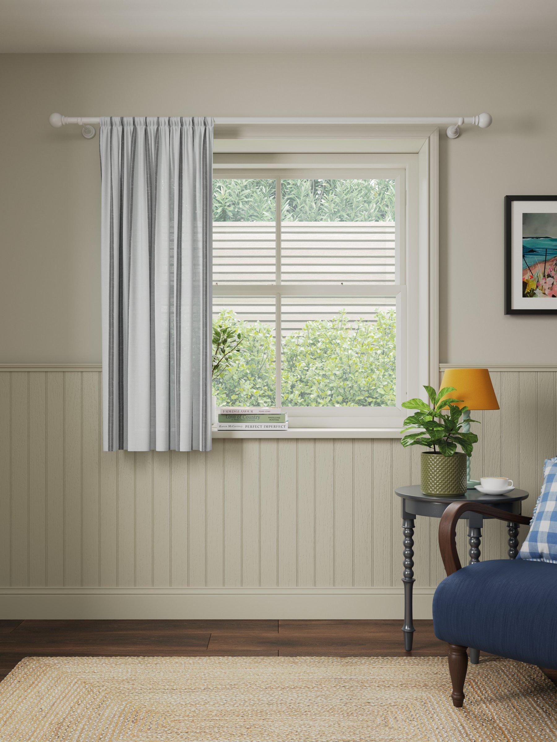 John Lewis stripe voile panel 183x140cm, imported from the UK