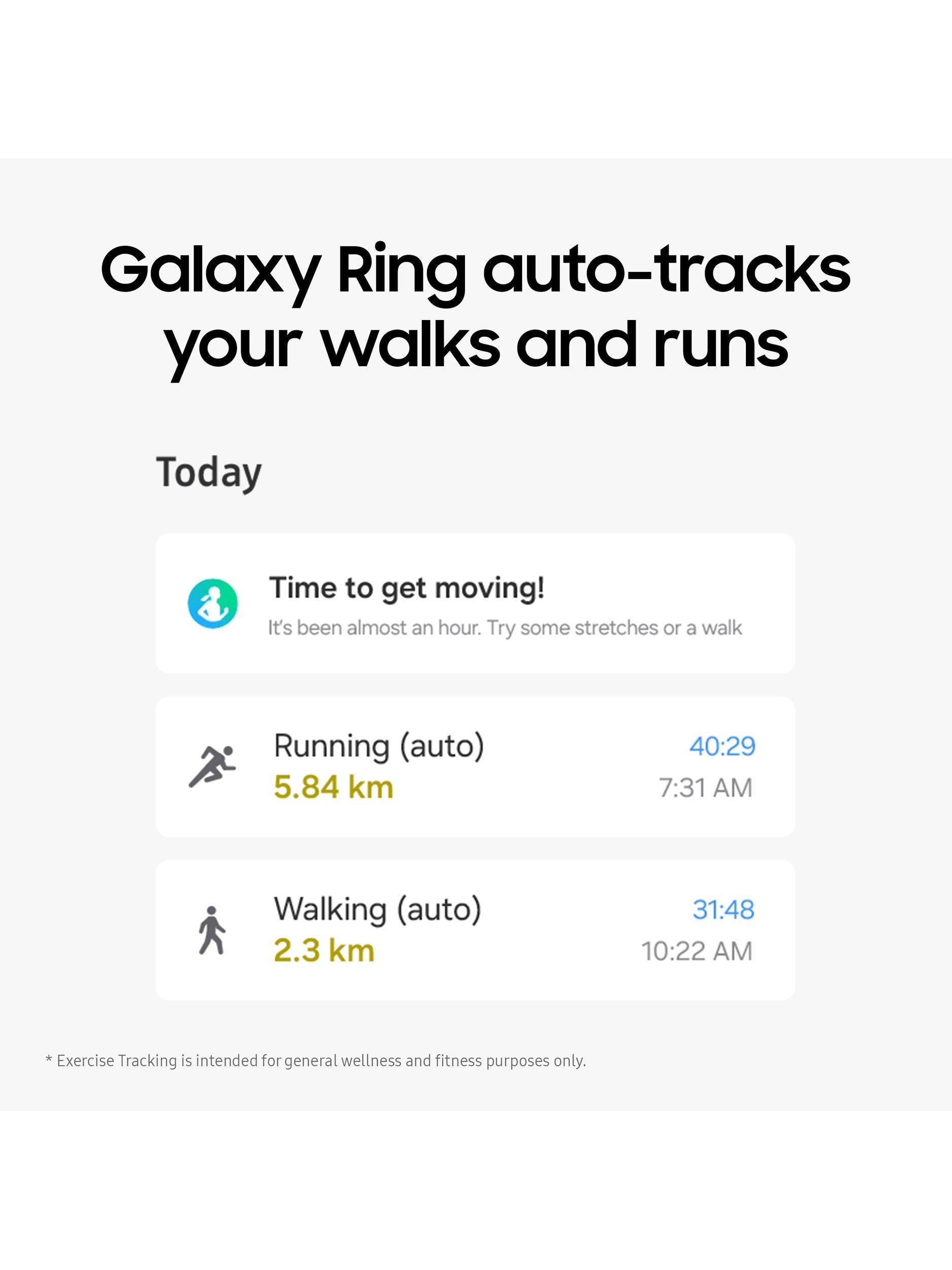 Samsung Galaxy Ring Gesundheits-Tracker Smartring, UK-Version