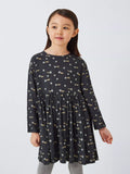 John Lewis ANYDAY Kids' Shooting Star Dress, Charcoal