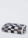 John Lewis check pattern bath towel 600gsm, imported from the UK