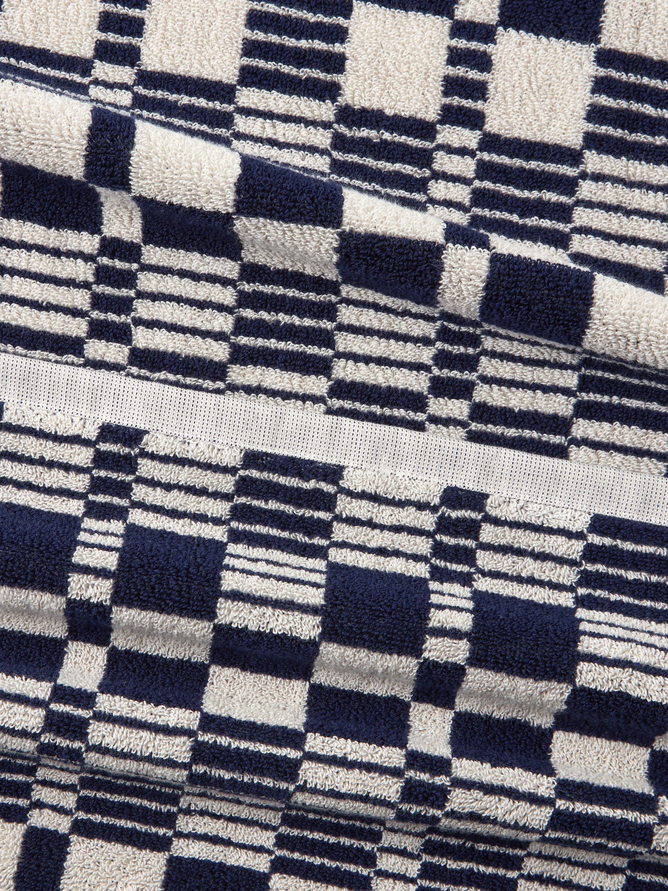 John Lewis check pattern bath towel 600gsm, imported from the UK