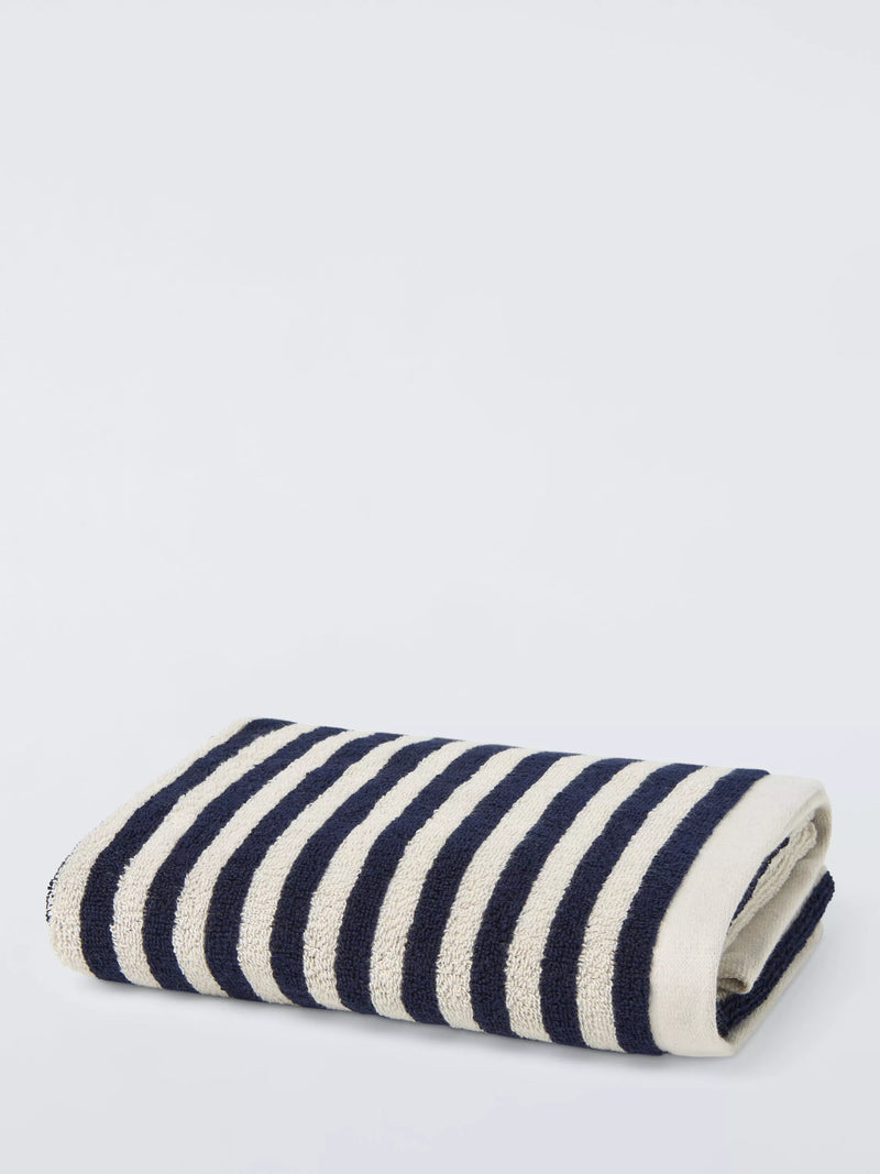 John Lewis Fine Stripe Towels - Avocado Bath Sheet
