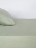 John Lewis Comfy & Relaxed 300 Thread Count Washed Cotton Fitted Sheet - White Super King