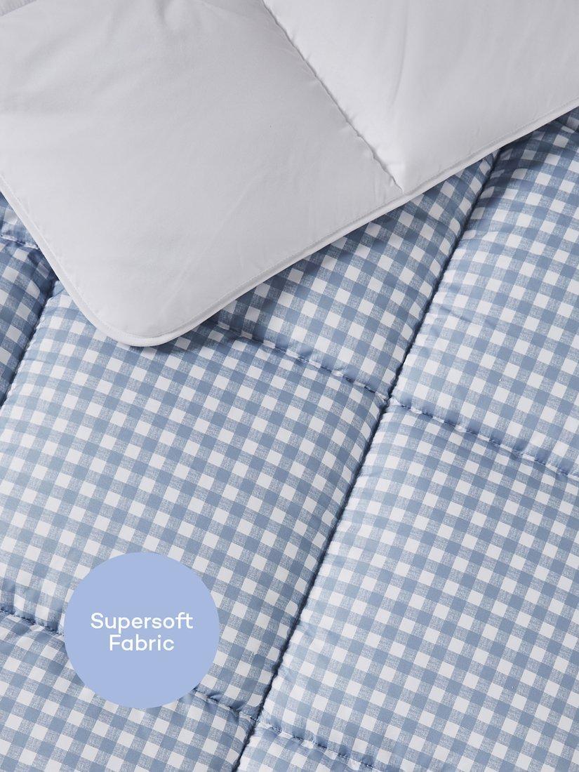 لحاف Night Lark Gingham Check Duvet، لون أزرق غسقي (ماركة بريطانية)