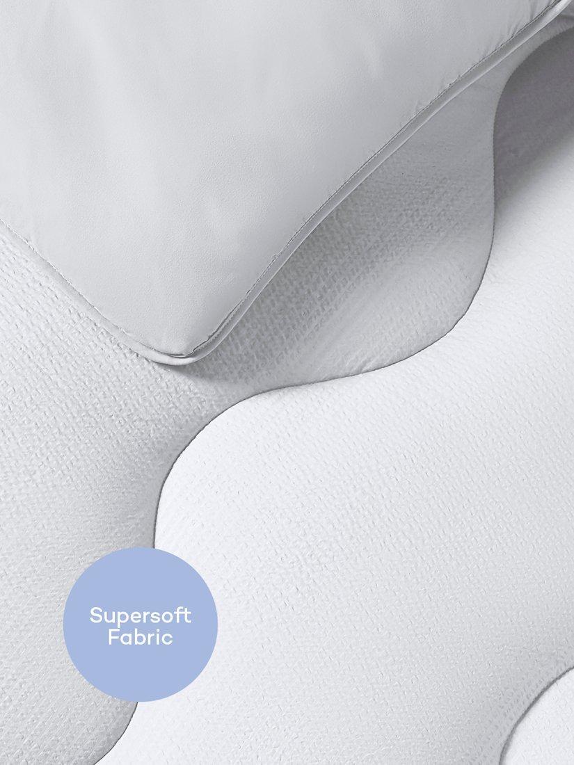 Couette Night Lark Seersucker Polar White Double, importée du Royaume-Uni