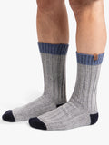 totes wool blend thermal socks navy grey pack of 2 (British brand)
