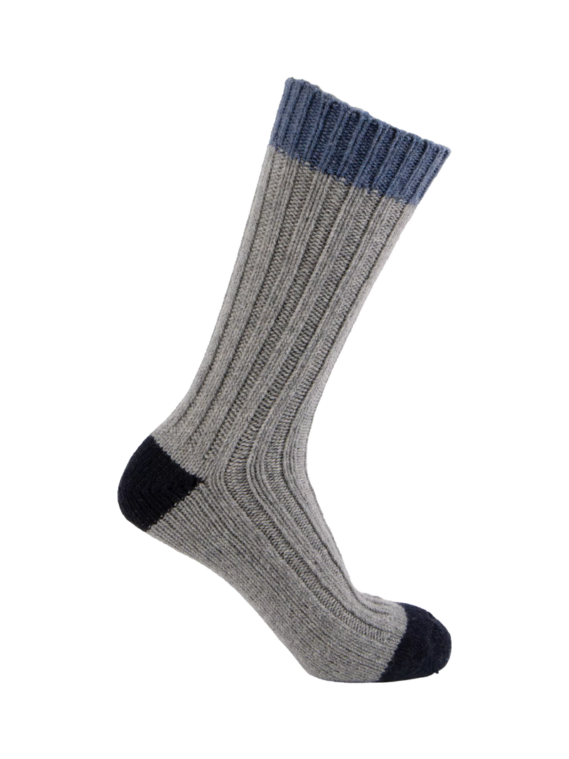 totes wool blend thermal socks navy grey pack of 2 (British brand)