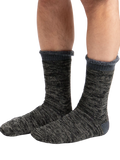 totes men's thermal socks pack of 2 black grey (British brand)