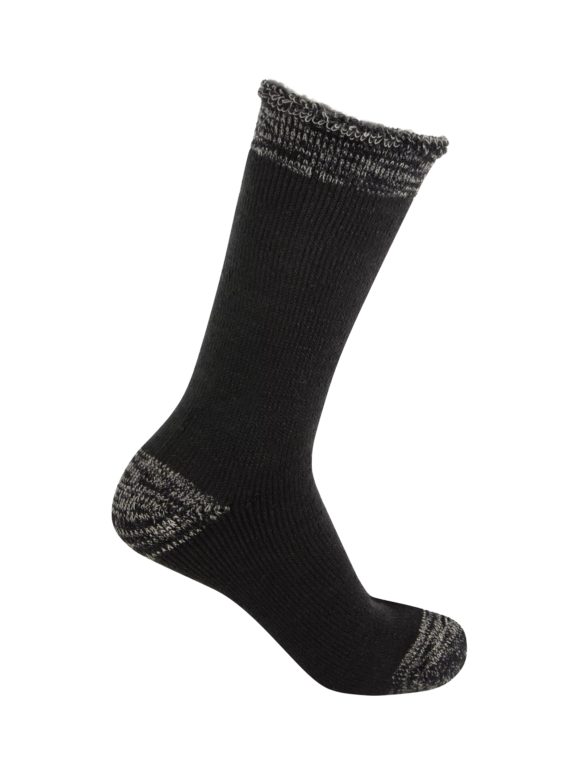 totes men's thermal socks pack of 2 black grey (British brand)