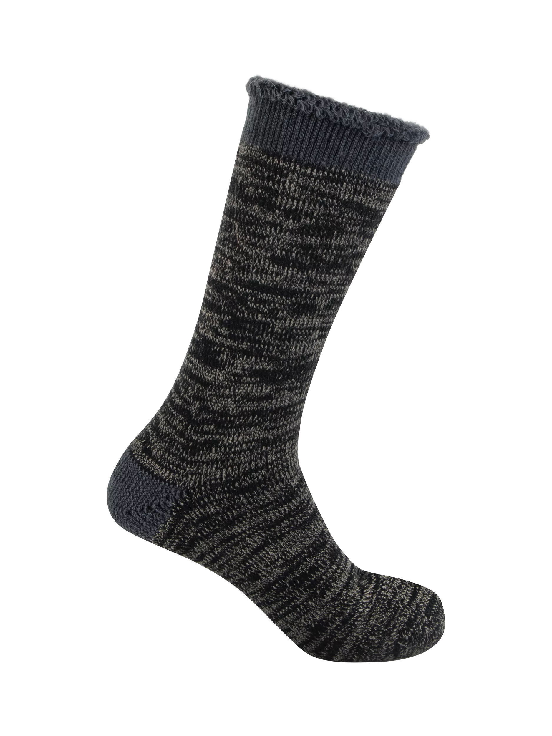 totes men's thermal socks pack of 2 black grey (British brand)