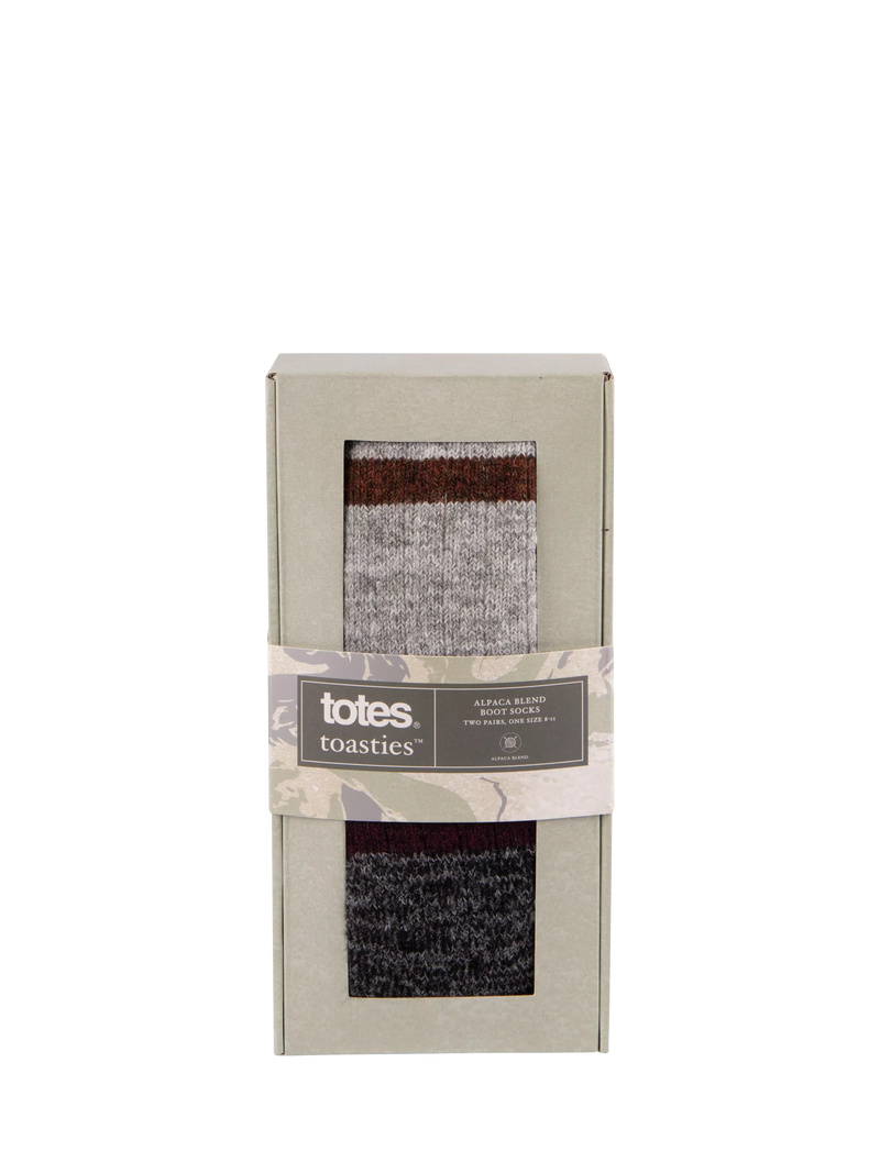 totes men's alpaca blend ankle socks 2-pack - British product