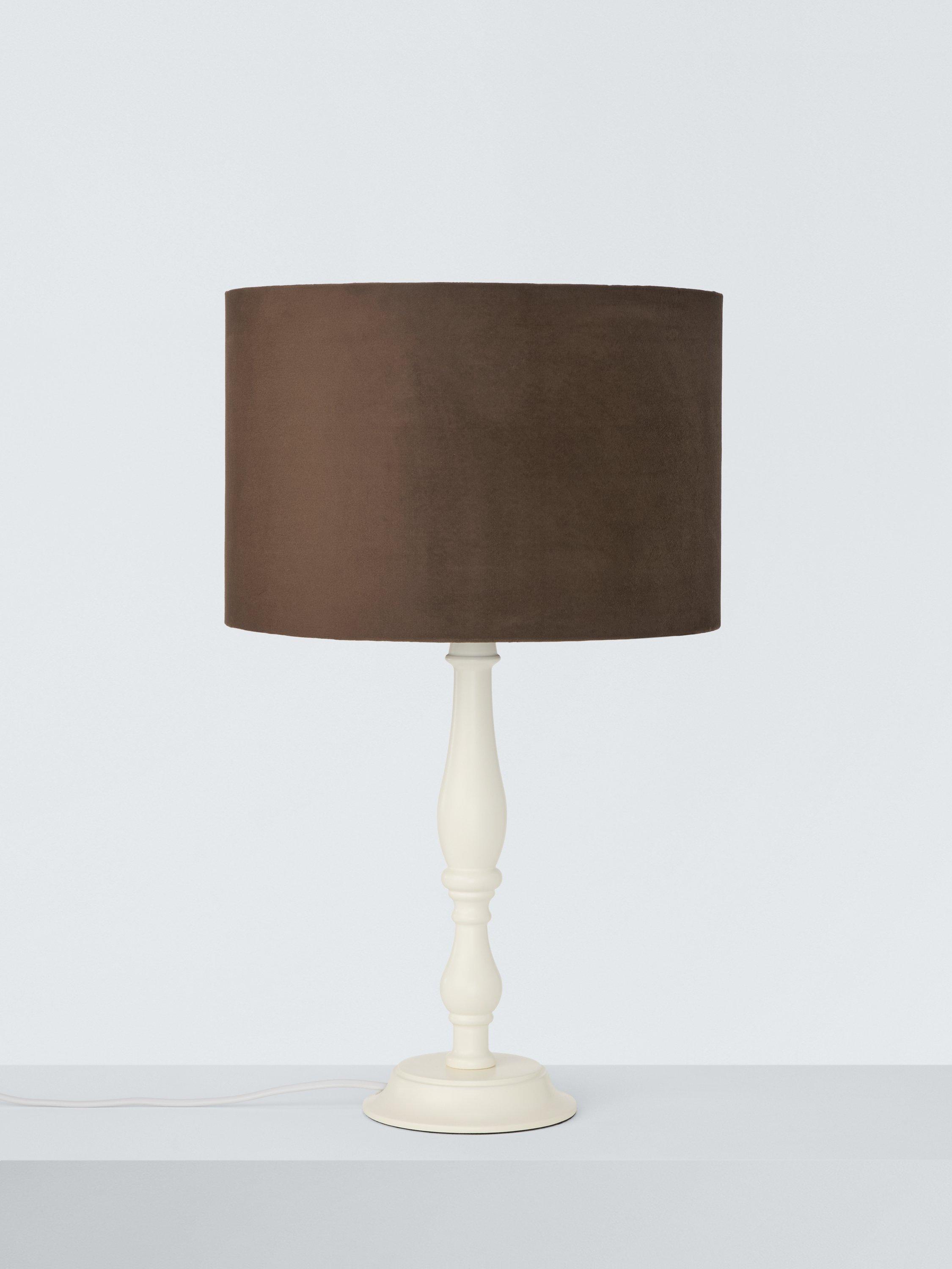 John Lewis Matt Velvet Drum Lampshade H18x25cm, imported from the UK