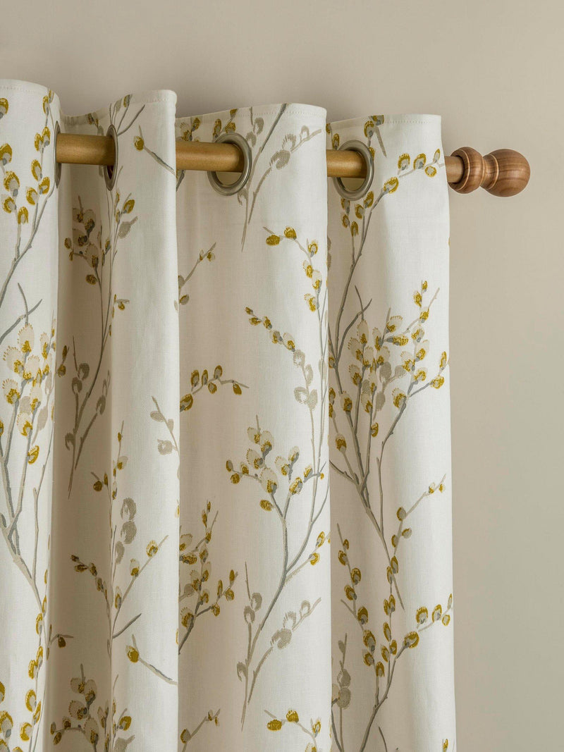 Laura Ashley Pussy Willow lined eyelet curtains, UK version
