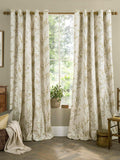 Laura Ashley Pussy Willow lined eyelet curtains, UK version