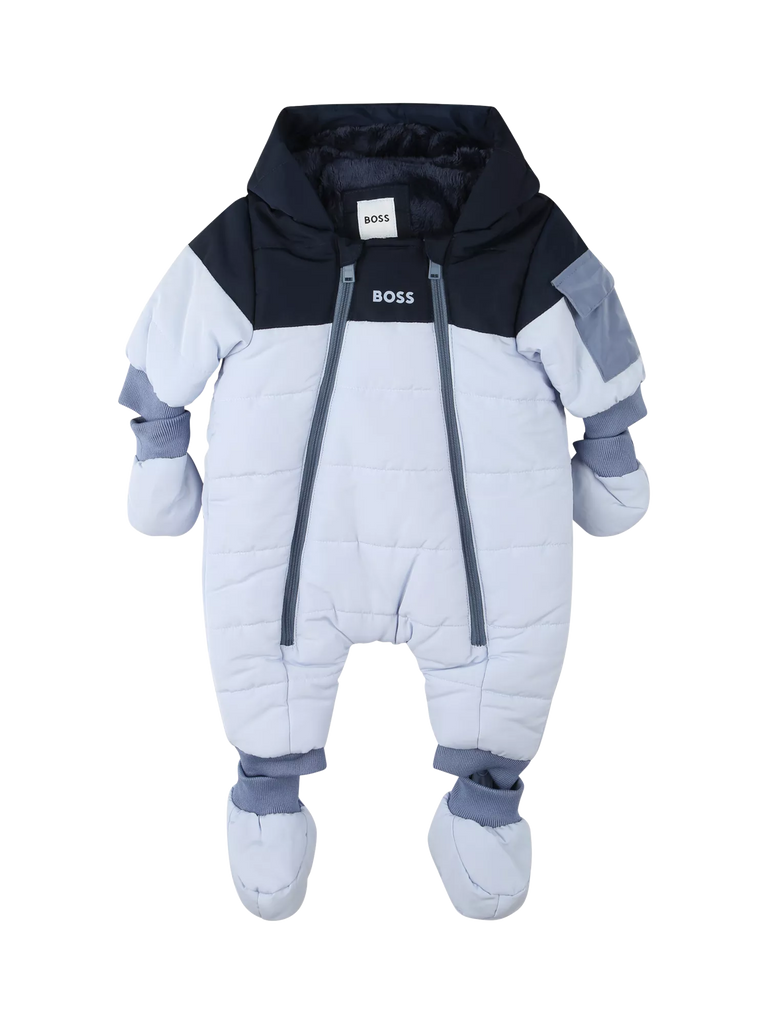 HUGO BOSS Baby Snowsuit, Pale Blue