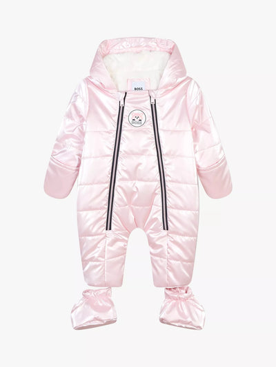 John Lewis HUGO BOSS Baby Vannavstøtende Snødrakt, Rosa Blek - Kjøp online hos McGrocer