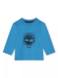 Timberland Baby Logo T-Shirt, Blue Enamel