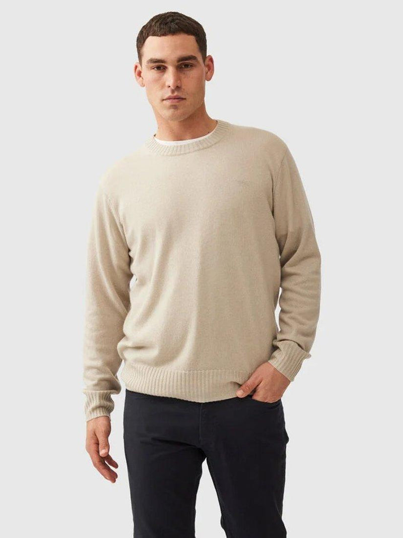 Rodd & Gunn Wool Cashmere Crew Neck Jumper, imported from the UK